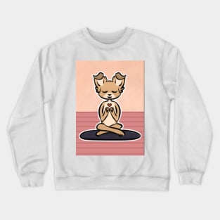 All i need is love and yoga and a dog Crewneck Sweatshirt